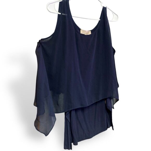 Philosophy Cold Shoulder Flutter Sleeve Top - Picture 4 of 4